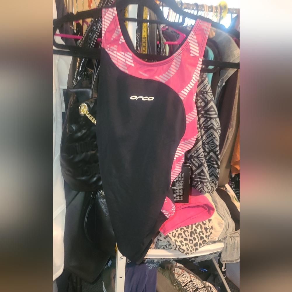 Orca Pink and Black One piece